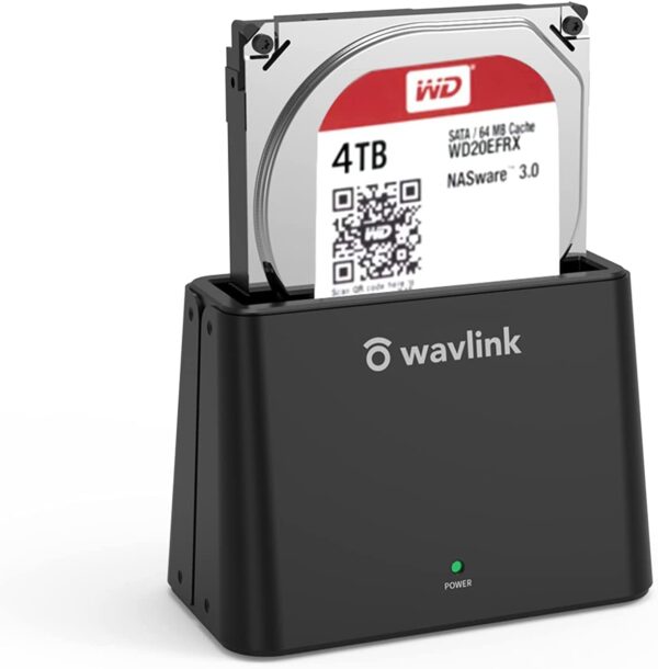 WAVLINK USB 3.0 to SATA External Hard Drive Docking Station for SATA I/II/III 2.5 inch/3.5 Inch HDD,SSD with UASP (6Gbps)